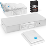 HOME BOX Under Bed Storage Set 2 Vacuum Bags + 2 Fabric Bags Liquidation Pallet