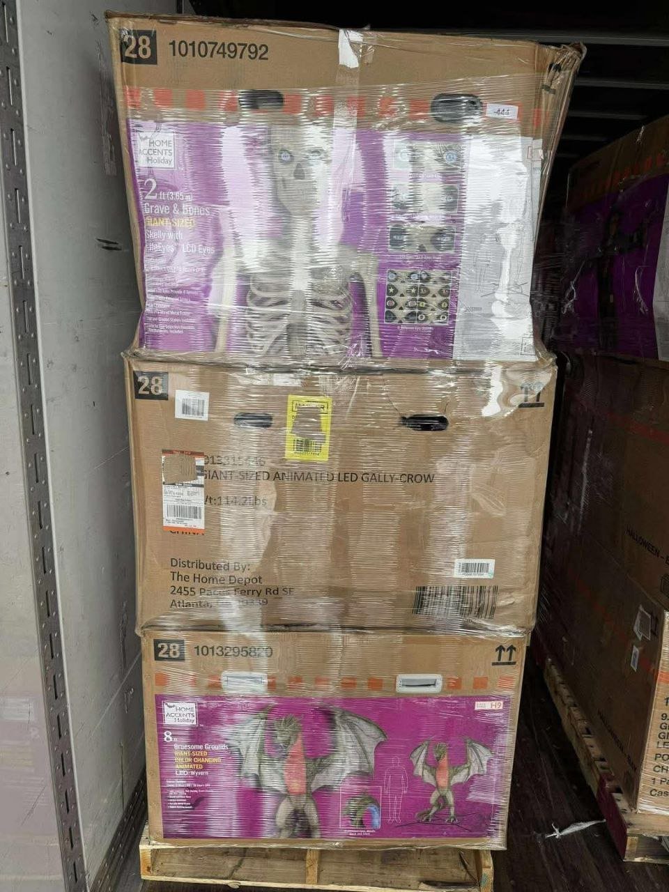ho3.jpg Home Depot Halloween Animatronics Bulk Seasonal Inventory Liquidation Pallet - Image 1